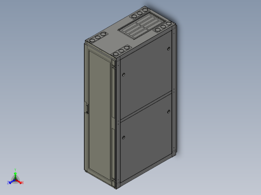 网络机柜network-cabinet-1.snapshot.1-igs 三维 图纸正等轴测缩略图
