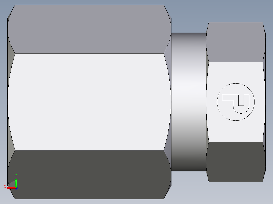 卡套式工业通用硬管接头EO_Blanking_plug_for_tube_ends_ROV06SCF后视图