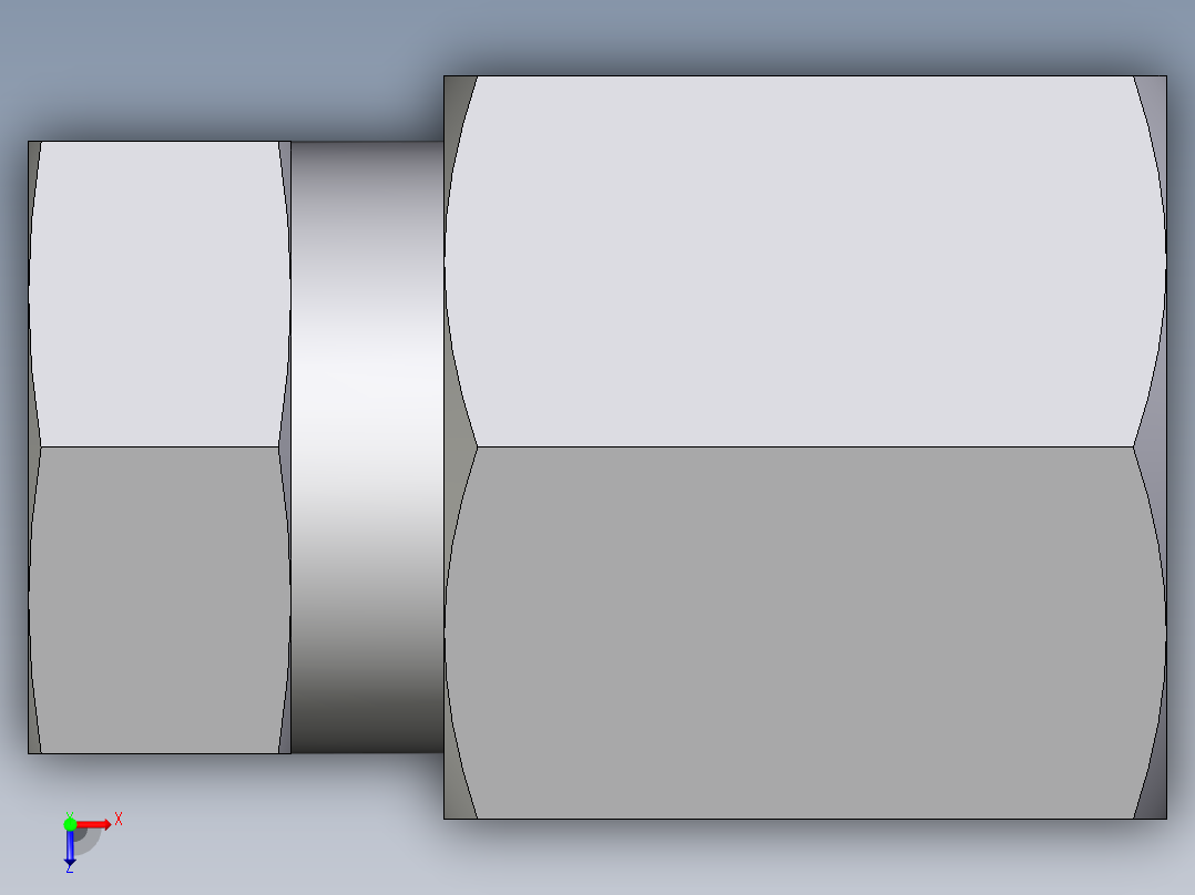 卡套式工业通用硬管接头EO_Blanking_plug_for_tube_ends_ROV06SCF俯视图