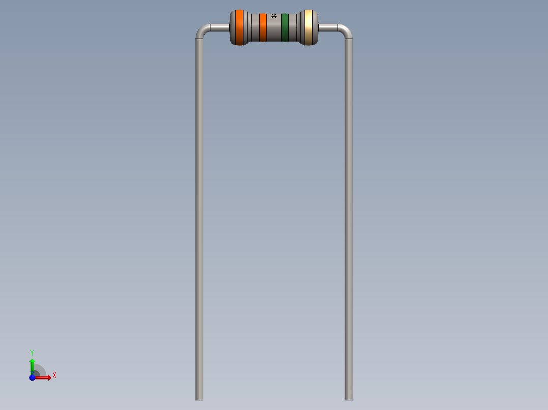 电容器 二极管 电阻器-Resistor 3.3M Ohm前视图