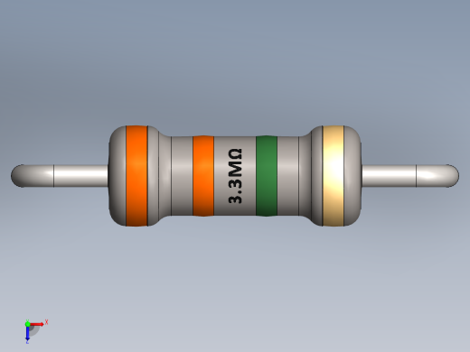 电容器 二极管 电阻器-Resistor 3.3M Ohm俯视缩略图