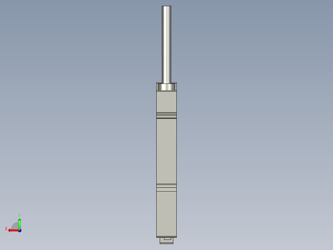 基恩士PS-T1_kc图纸模型后视图