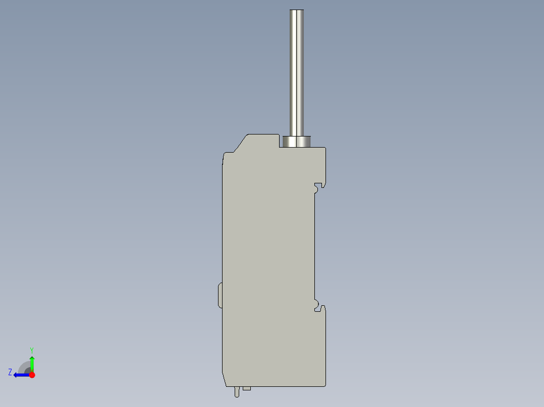 基恩士PS-T1_kc图纸模型右视图