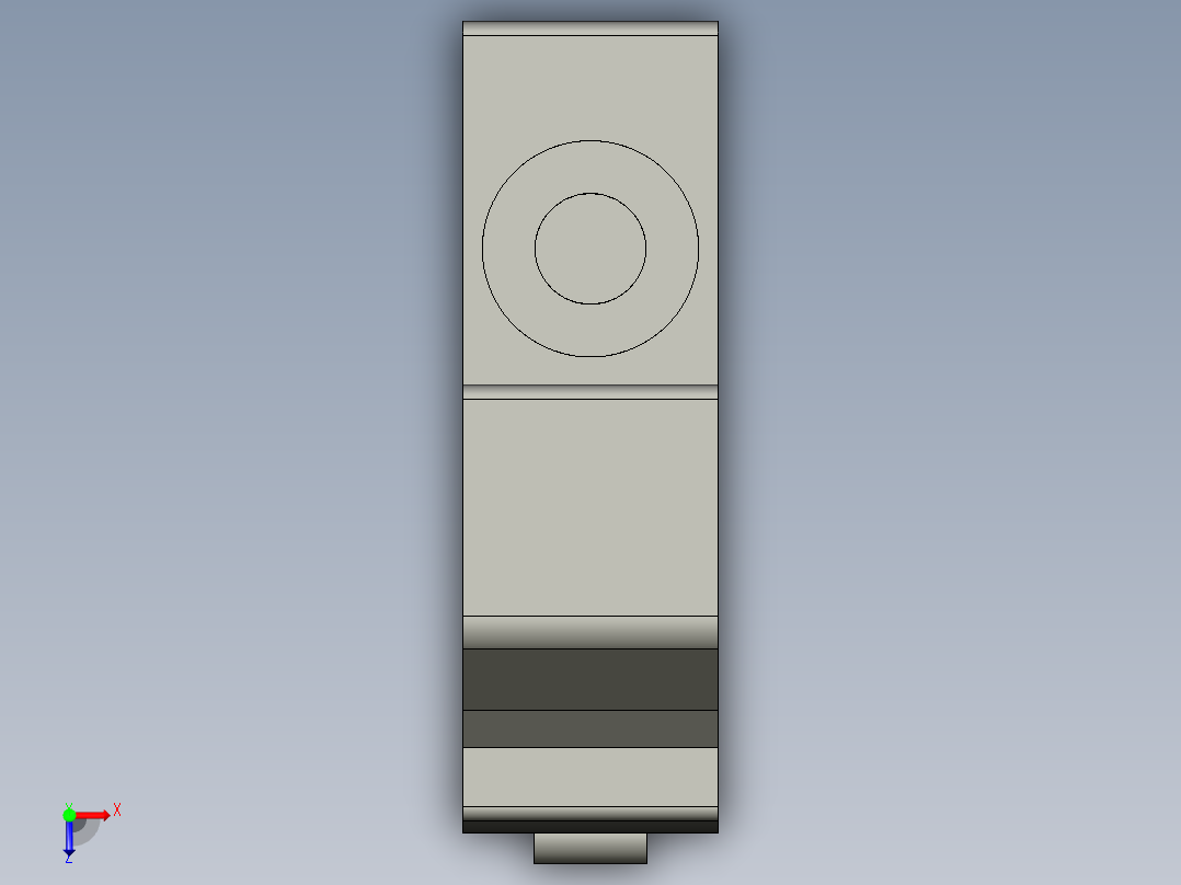 基恩士PS-T1_kc图纸模型俯视图