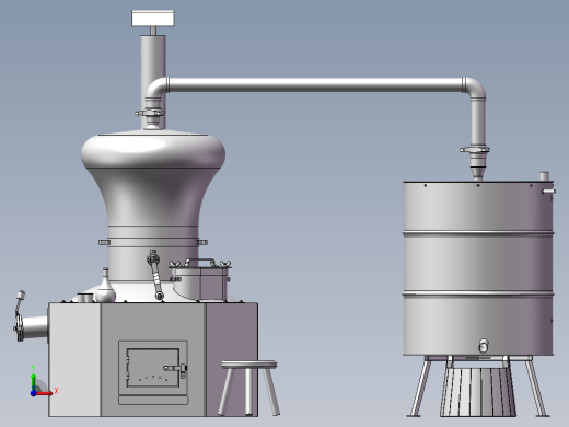 酒业制造设备模型前视缩略图