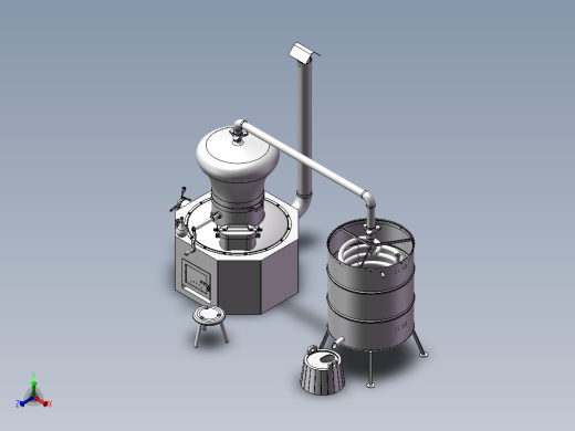 酒业制造设备模型正等轴测缩略图