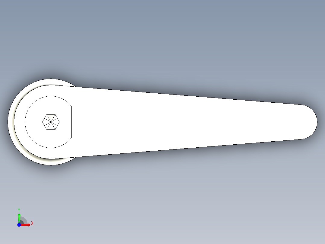 調整式把手(鋅合金)2442(A)-3D多系列多零件图纸模型前视图