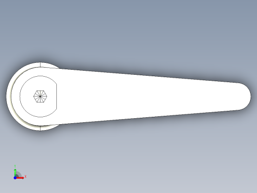 調整式把手(鋅合金)2442(A)-3D多系列多零件图纸模型前视缩略图