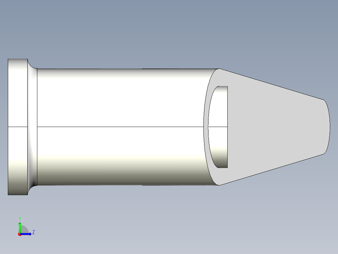 調整式把手(鋅合金)2442(A)-3D多系列多零件图纸模型左视图