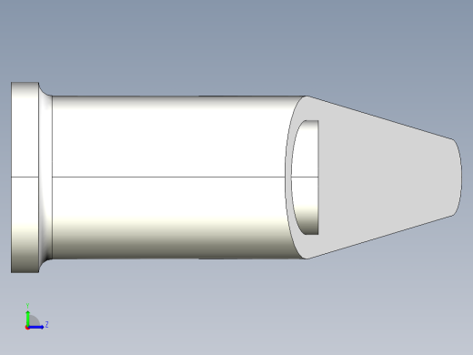 調整式把手(鋅合金)2442(A)-3D多系列多零件图纸模型左视缩略图