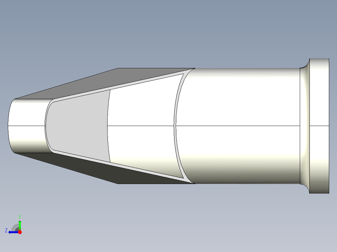 調整式把手(鋅合金)2442(A)-3D多系列多零件图纸模型右视图