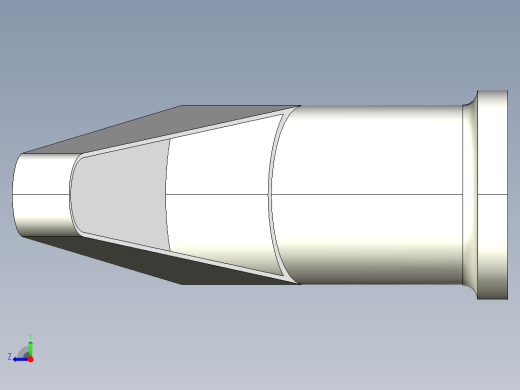 調整式把手(鋅合金)2442(A)-3D多系列多零件图纸模型右视缩略图