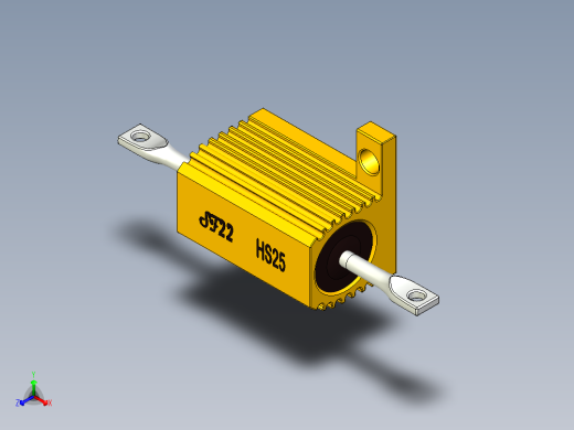底盘安装大功率电阻25W，HS50系列