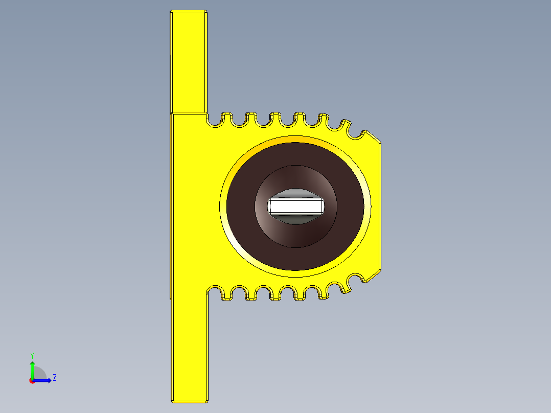 底盘安装大功率电阻25W，HS50系列左视图