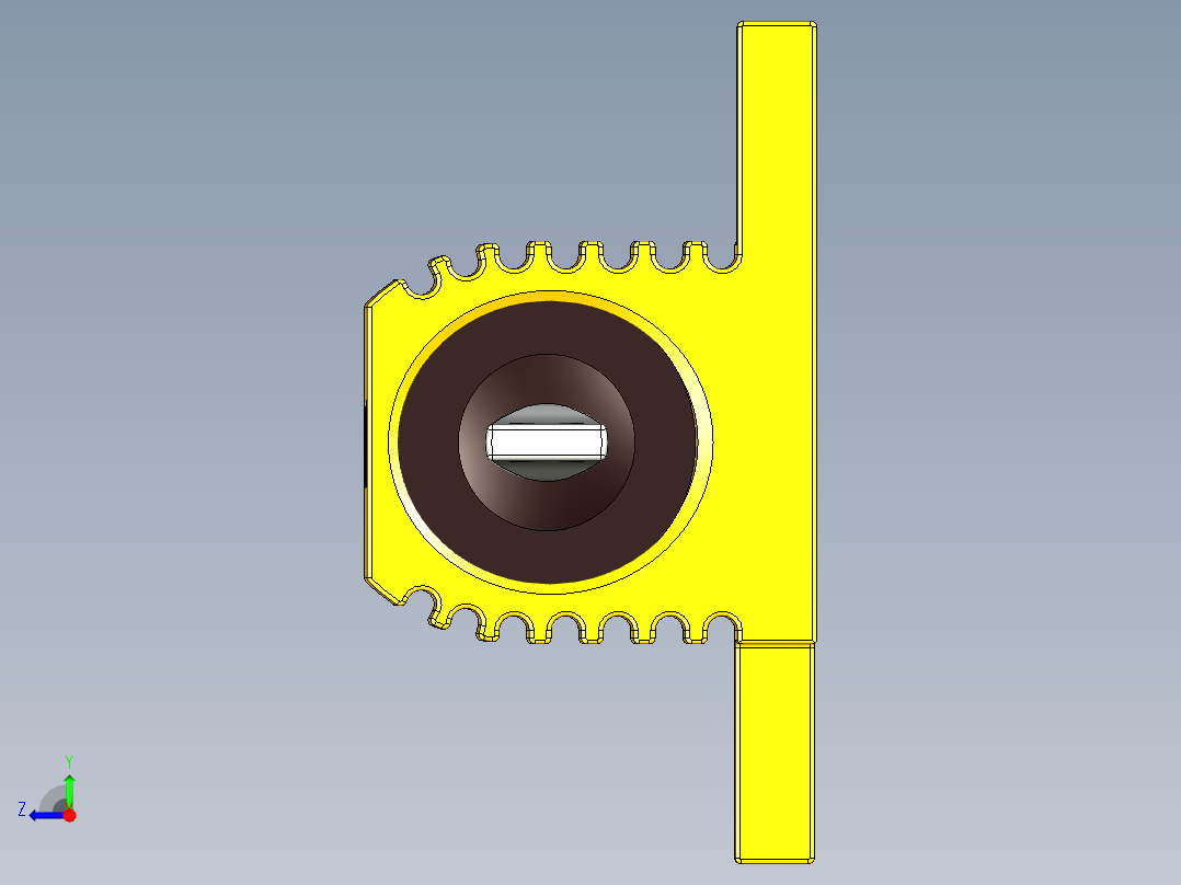 底盘安装大功率电阻25W，HS50系列右视图