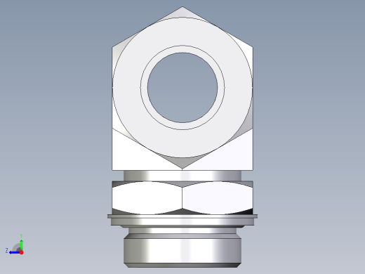 卡套式工业通用硬管接头EO_Adjustable_locknut_branch_tee_TEE30SRCF右视缩略图