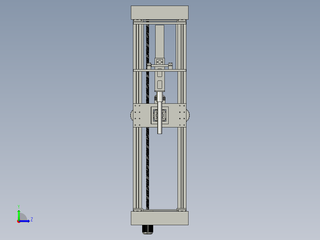 多自由度调节机构左视图