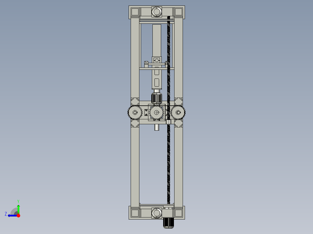 多自由度调节机构右视图