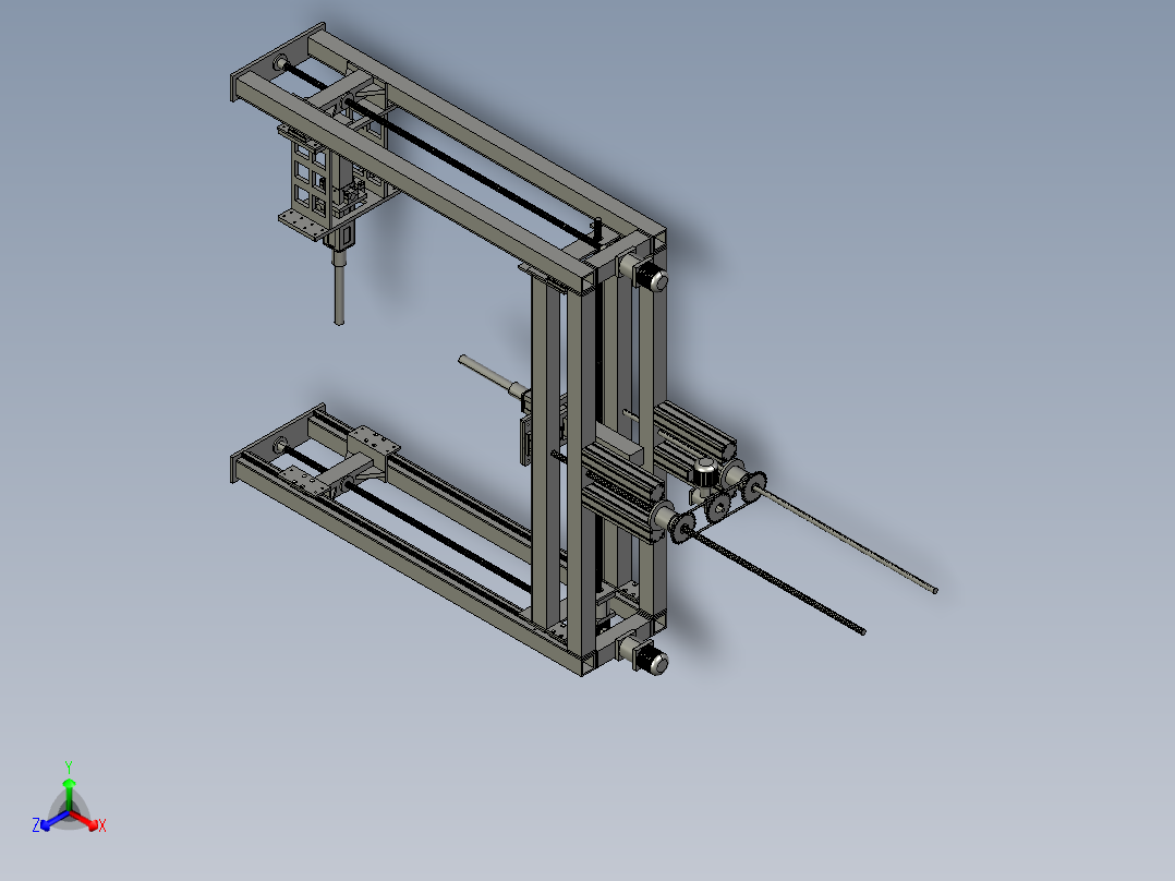 多自由度调节机构正等轴测图