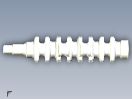 汽车曲轴俯视缩略图