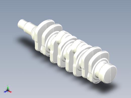 汽车曲轴正等轴测缩略图