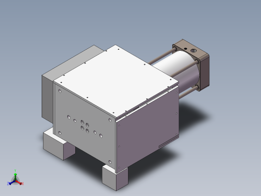 铆压机 3D模型正等轴测缩略图