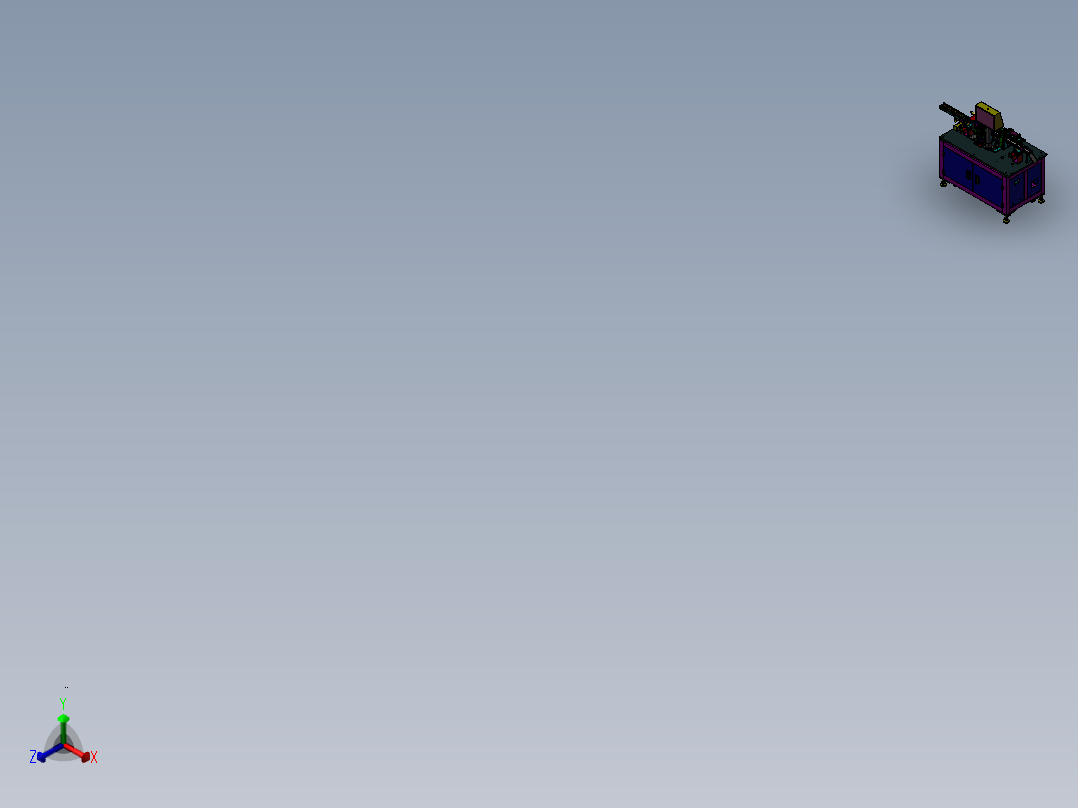 连接器端子压入去边料检测设备正等轴测图