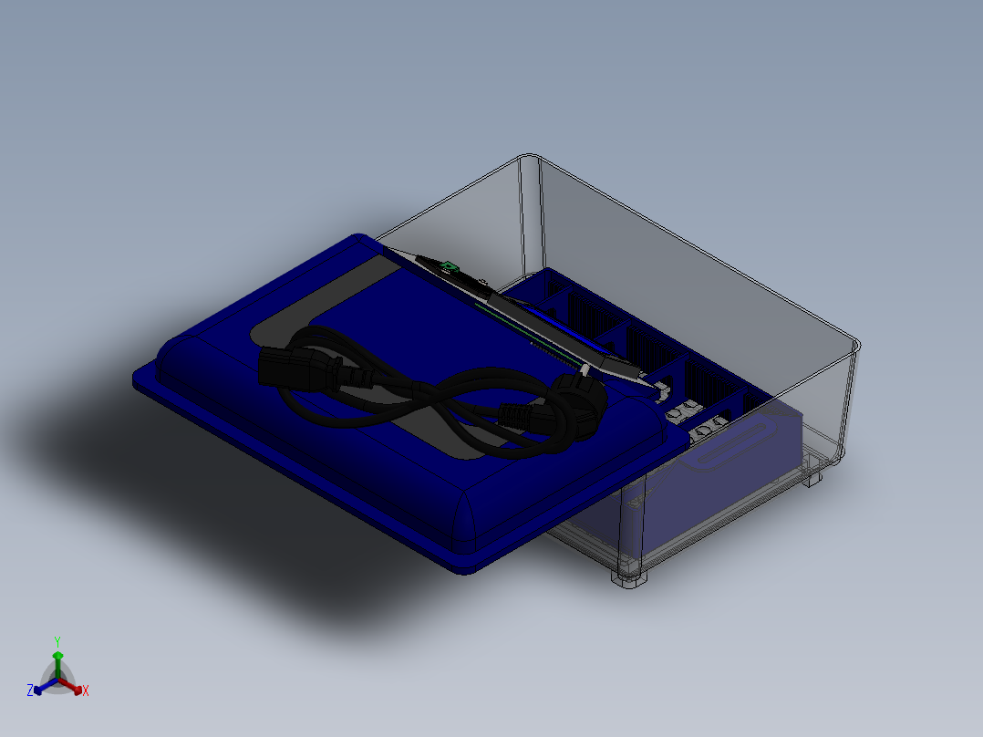 鸡蛋孵化器正等轴测图