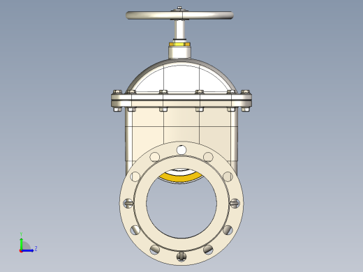 不锈钢闸阀6左视缩略图