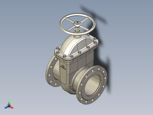 不锈钢闸阀6正等轴测缩略图