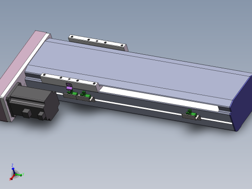电动滑台模组SDM136左折模型