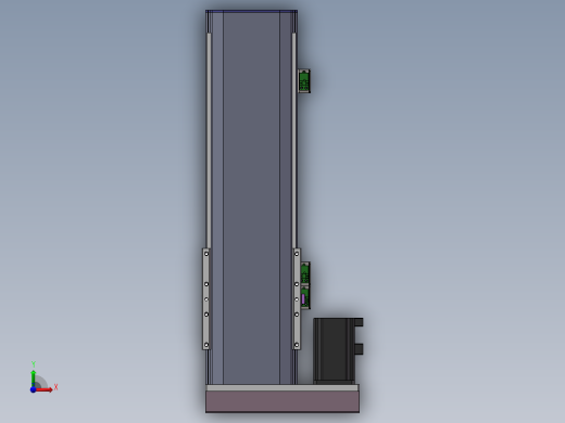 电动滑台模组SDM136左折模型前视缩略图