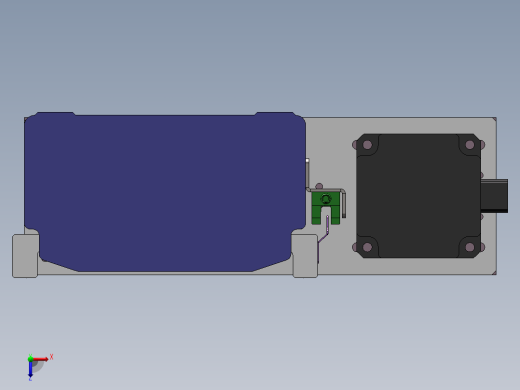 电动滑台模组SDM136左折模型俯视缩略图