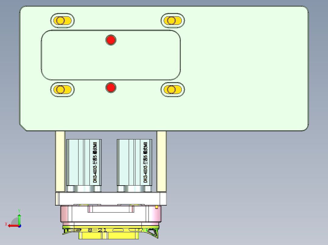 VT306笔记本CNC工装夹具三维模型-CNC3-0822后视图