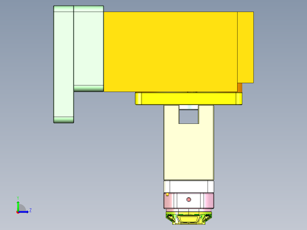 VT306笔记本CNC工装夹具三维模型-CNC3-0822左视图
