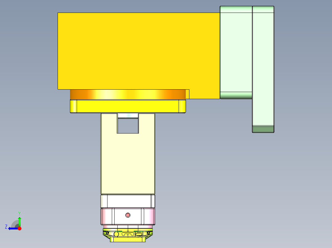 VT306笔记本CNC工装夹具三维模型-CNC3-0822右视图