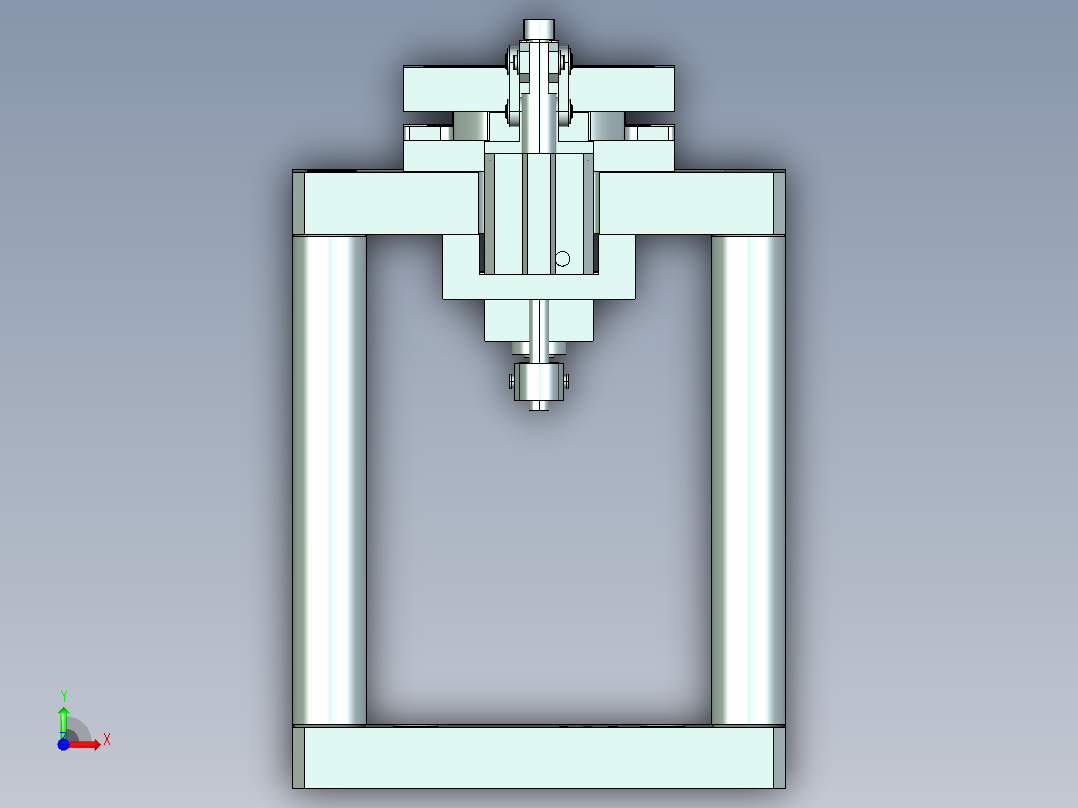 vt306-笔记本CNC工装夹具三维模型cnc4前视图