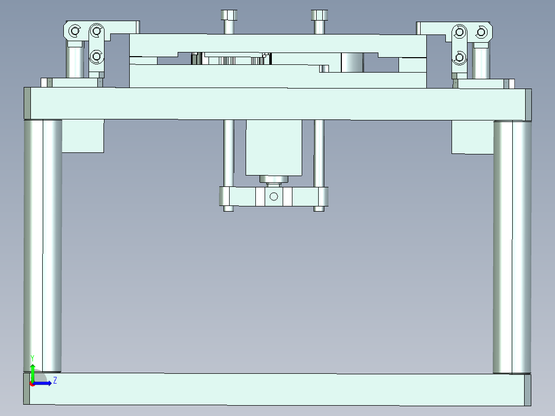 vt306-笔记本CNC工装夹具三维模型cnc4左视图