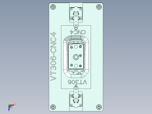 vt306-笔记本CNC工装夹具三维模型cnc4俯视缩略图