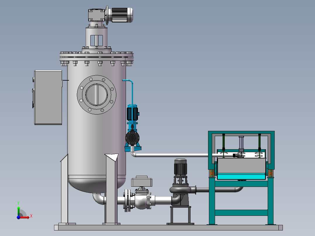 溶液过滤装置sw18前视图