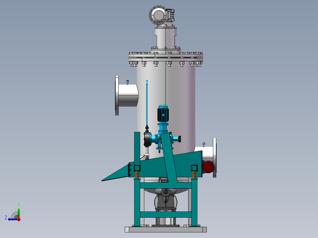 溶液过滤装置sw18右视图