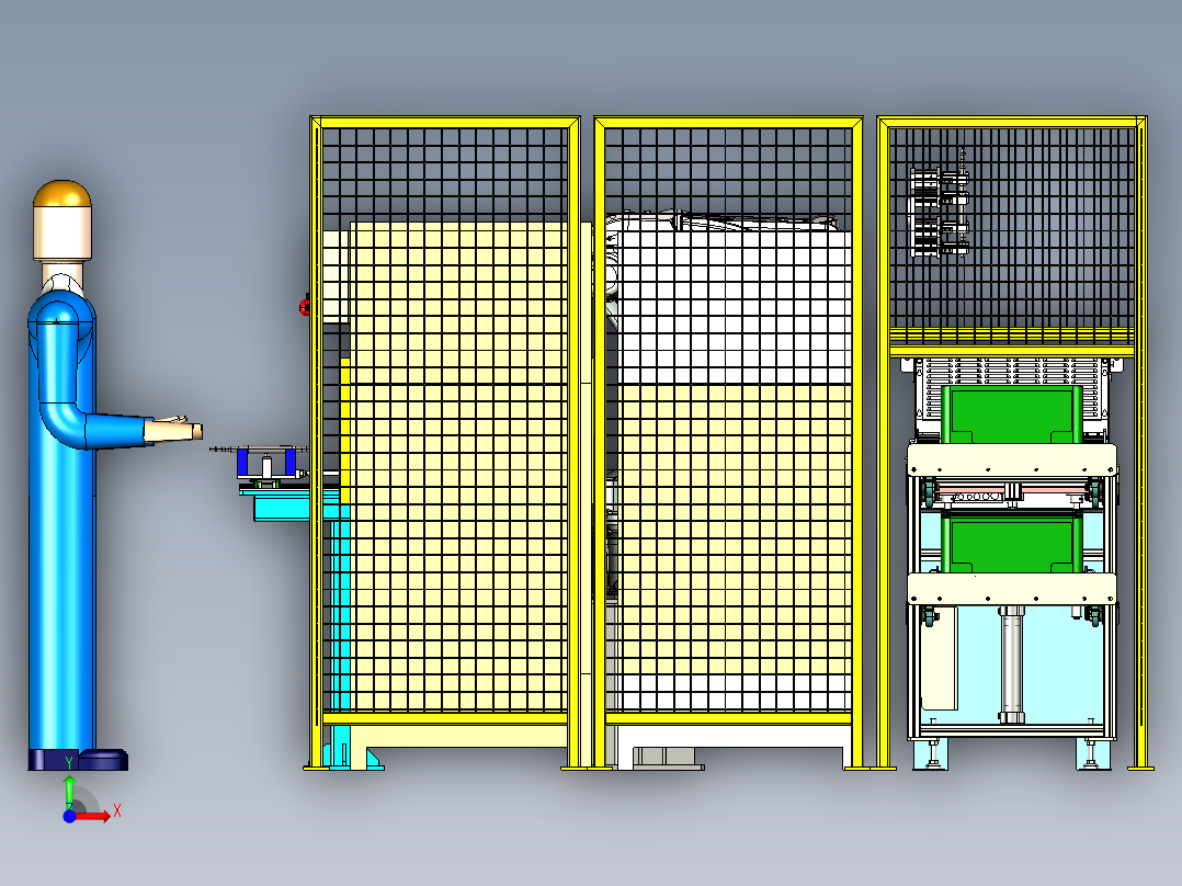 物料自动装载机step前视图