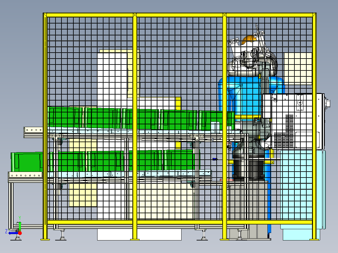 物料自动装载机step右视图