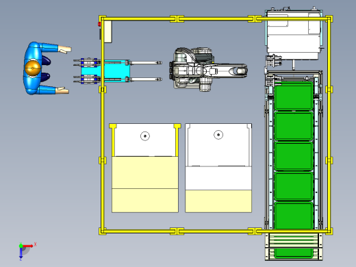 物料自动装载机step俯视缩略图