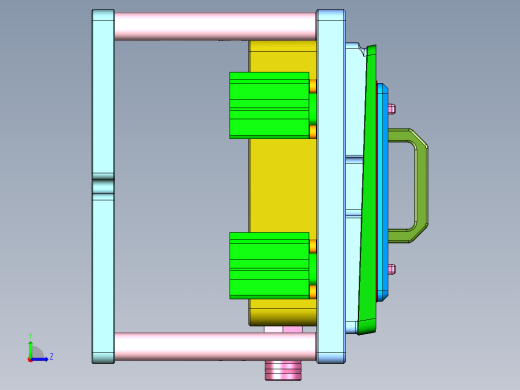 DAP10-笔记本CNC工装夹具三维模型CNC2-2019-01-04左视缩略图