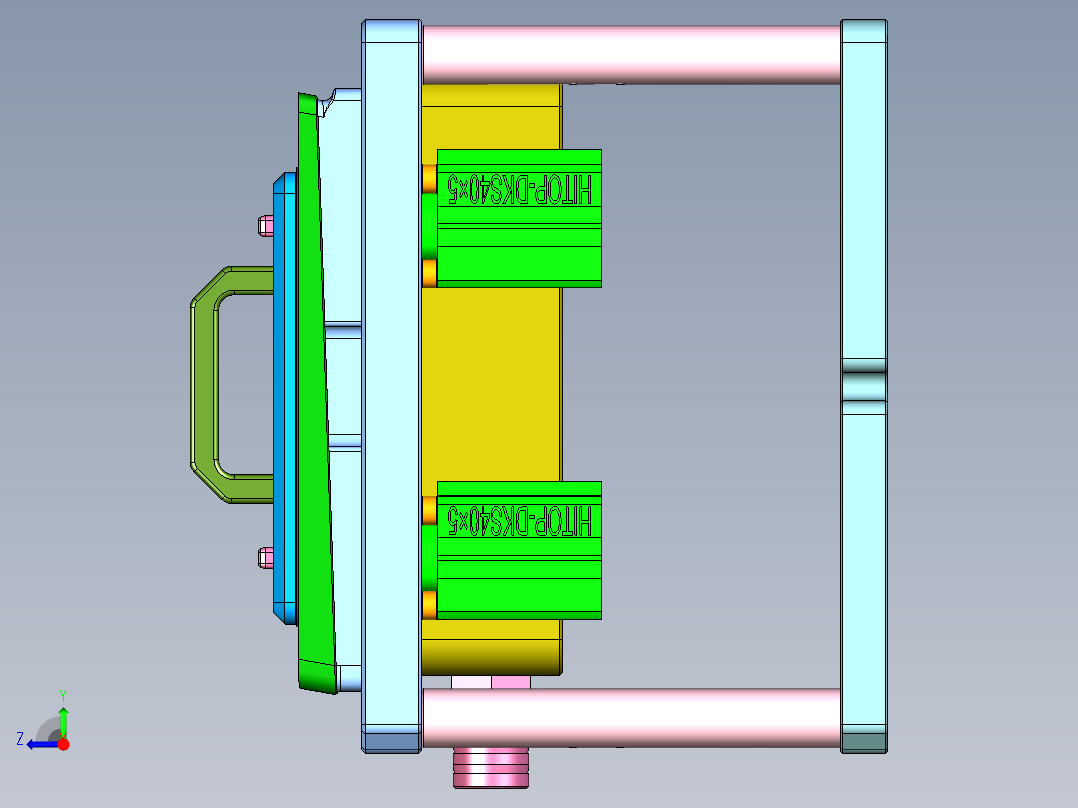 DAP10-笔记本CNC工装夹具三维模型CNC2-2019-01-04右视图