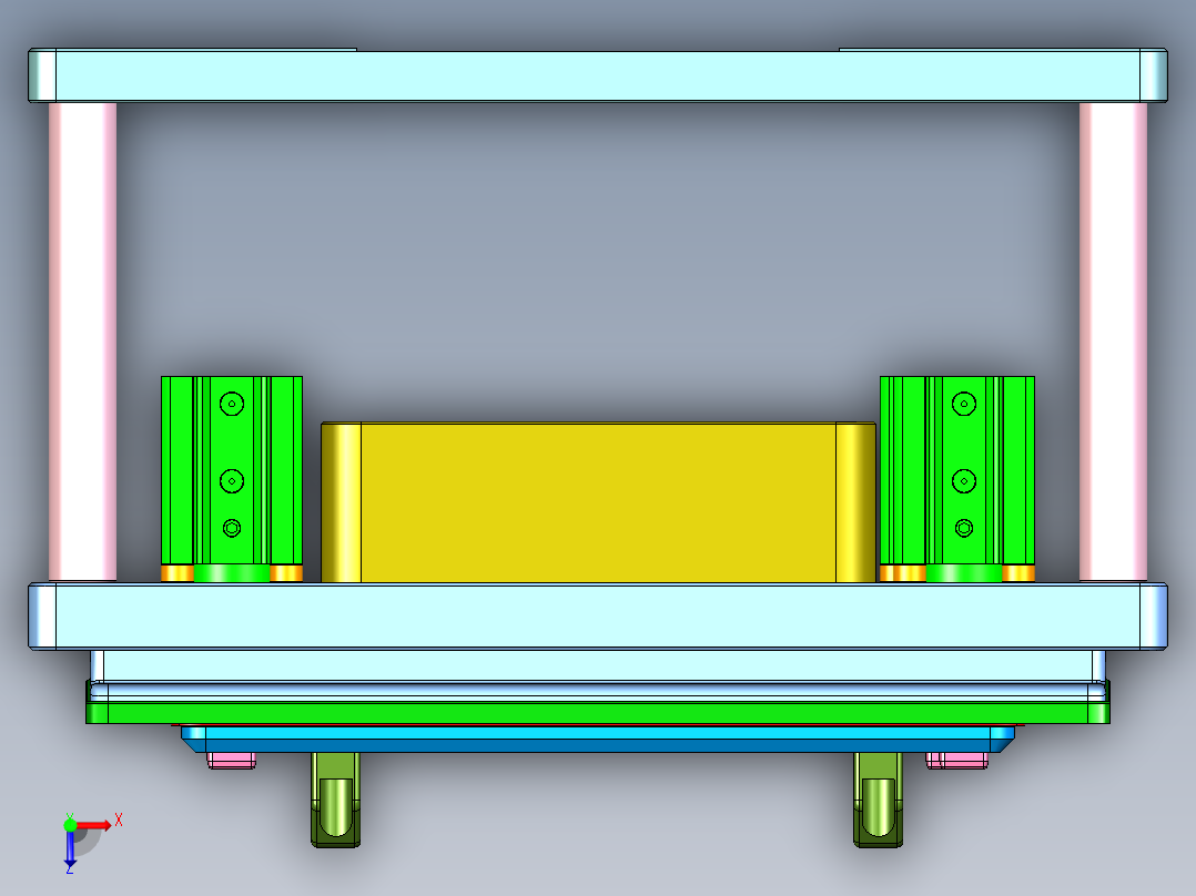 DAP10-笔记本CNC工装夹具三维模型CNC2-2019-01-04俯视图