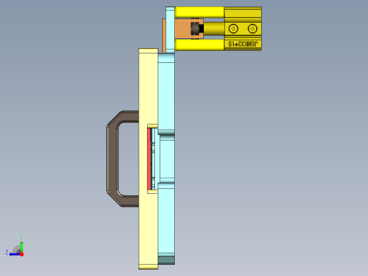 EDC30-A-笔记本CNC工装夹具三维模型CNC4-验证治具-电磁铁-181211右视缩略图
