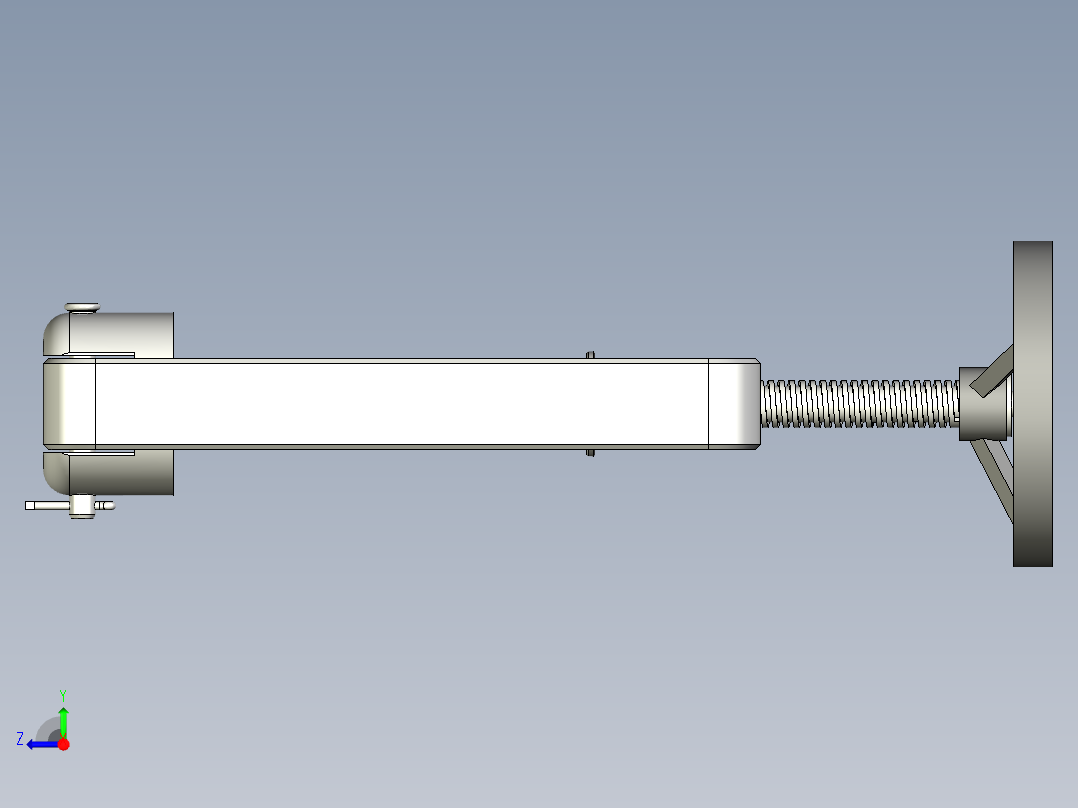 手轮锁紧结构右视图