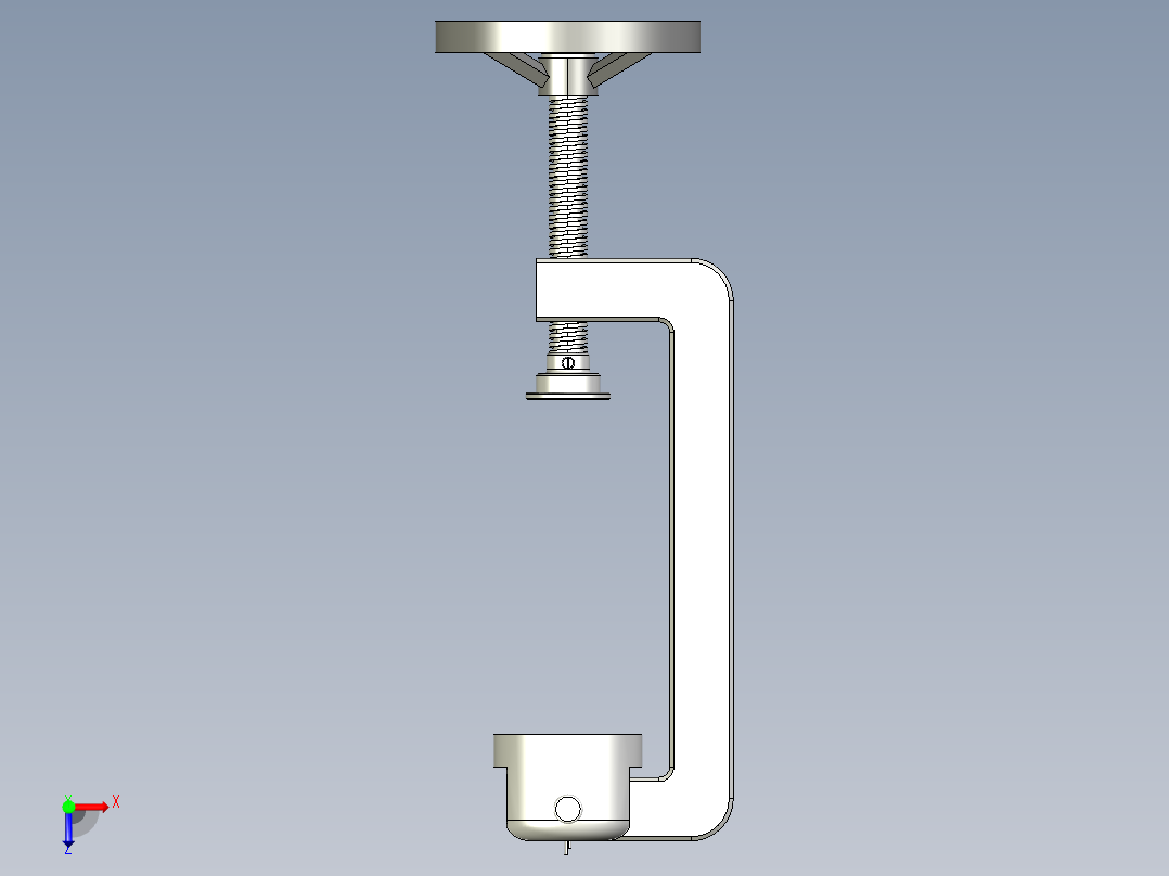 手轮锁紧结构俯视图